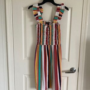 Juicy Couture Colorful Striped Midi Dress